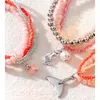 Strand Boho Color pärlstav flerskiktsarmband mode damer kontrast staplade set flickor semester smycken