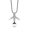 Pendant Necklaces Heeda Kpop Minimalist Fashion Jewelry 2023 Creative Unique Lifelike Airplane Necklace Elegant Joker Sweater Chain