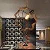 Lampes suspendues American Village Retro Ball Chandelier Industrial Garden Restaurant Living Room Lamp