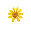 Decorative Flowers Butter Daisy 120Pcs Original Yellow Color Pressed Flower For DIY Student Handwork Material Free Shipment