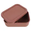 Servis uppsättningar Silicone Placemat Snack Bento Box Lunch Boxes Kids Leak-
