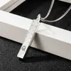 designer jewelry bracelet necklace ring Sterling skull rectangular straight line Pendant couple sweater chain