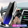 NYA 15W CAR AIR VENT STAND TELEFON HOLDER INFREGRÖD SENSOR LADGING Fästet Biltillbehör Bil Charger Smart Wireless