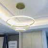 Lampade a sospensione Anello tondo Regolazione dell'altezza della luce Corpo in ferro battuto Luci Decorazione Moda Bellissimi accessori per la casa