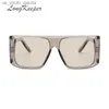 Occhiali da sole LongKeeper Oversize Steampunk Occhiali da sole Uomo Donna Moda Occhiali da sole Specchio quadrato Guida Oculos Gafas de sol feminino UV400 L230523