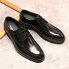 Italienische Oxford-Schuhe für Herren, echtes Leder, bequeme Abendschuhe, Mann, Schwarz, Braun, Schnürung, Hochzeit, Herren, formelle Business-Schuhe