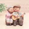 Decorative Objects Figurines Grandparents Model Ornament Creative Sweety Lovers Couple Ornaments Modern Home Decoration Living Room For Gift ZM904 230530