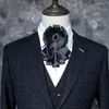 Pajaritas británicas para hombre, cadena de aleación, regalo, camisa con cuello elegante, corbata para mujer, corbata de negocios para boda, fiesta, cinta, correa elástica, pajarita