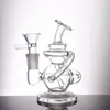 Volcanee Vortex Nargile Tornado Siklon Recycler Cam Bong 14mm Kadın Mini Bong Su Boru Fıskiye Dab Teçhizat Erkek Cam Yağı Boru ve Tütün Kasesi