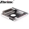 Adaptateurs Zheino Aluminium 9.0 mm 2nd HDD SSD CADDY 2.5 SATA TO SATA Frame Caddy HDD HDD Adapter Bay pour ordinateur portable CD / DVDROM ODD