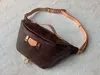 Fashion Famous Women Bumbag Cross Body Shoulder Bag Designer brown leather chest Bag Bum Unisex Waist Bags purse