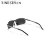 Sunglasses KINGSEVEN NEW Upgrade Fashion Men's Aluminum Sunglasses Polarized Rimless Simple Design Driving Sun Glasses Brand Men UV400 L230523