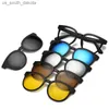 Солнцезащитные очки 6 в 1 пользовательские мужчины Женщины поляризованные оптические магнитные солнцезащитные очки.