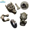 Objetos decorativos Figuras Acessórios DIY para pulseira de tecido de tecelagem Paracord Multifunction Fivele Grass Finish