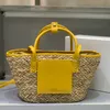 Straw Shopping Bags Basket Tote Bags Designer Weave Totes Bag Women Summer Beach Bags Handbag Crossbody Shoulder Bags Purse Large Capacity Crochet Beach Totes Pouch