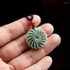 ペンダントネックレスナチュラル認定Jade Be Be ing Luck Carved Necklace Jewelry Gift