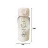 350ML portable for drinking milk tea coffee cups transparent student cute rabbit bear leak proof water bottle P230530