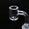 Quartz Banger 14mm 18mm 10mm Accessoires pour fumer les ongles Perles Terp Femelle Mâle Joint 90 45 Degré 4mm Épais Dab Rig Tabac