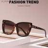 Sunglasses MIZHO Brand Designer Cat Eye Sunglasses Woman Vintage 2023 High Quality Sun Glasses Fashion Big Frame Cool Sexy Female Oculos L230523