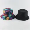 Bérets été seau chapeau imprimé Animal casquette de pêche réversible femmes hommes Bob Hip Hop casquettes Panama plage soleil chapeaux