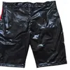 Underpants Plus Size S-4XL Men PVC Faux Leather Panties Zipper Open Short Boxer Wetlook Clubwear Jockstrap Fetish Gay Wear Erotic Lingerie