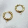 Hoepel oorbellen mode diy accessoires koele wind titanium stalen materiaal eenvoudige spoel oorlingen gelaste ring voor damesjuwelen