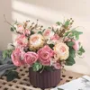 Decorative Flowers Practical Fake Flower Eco-friendly No Watering Clear Texture Artificial Create Vitality