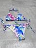 Mischen Sie 2 Arten von Badeanzug-Klassikern, braunes Bikini-Set, Damenmode-Bademode, auf Lager, Bandage, sexy Badeanzüge mit Polsteretiketten #2255
