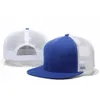 Snapbacks 2021 Yeni Unisex Hafif Mesh Düz Kadınların Açık Güneş Erkekler Ayarlanabilir Snap Kamyon Şapkası G230529