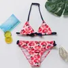 Dames badmode grote meisjes kwast tankini pak 5-14y 2023 tweedelen zwart zwempak voor zomer strandkleding kinderen baden G1-9015