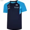 Herrt-shirts Cycling Men's T-shirts 2023 F1 Team Formula One T Shirt Williams Racing Training Jersey Officiell webbplats Sale Nyaste GT Stor storlek S-5XL L230520