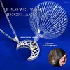 Pendant Necklaces Couple Matching Necklace Sun Moon For Lovers Gift Heart Magnetic Memory Projection Jewelry