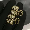 Lettre spéciale Stud Orear Boucle vintage Crystal mignon boucles d'oreilles à bowknot pour fête cadeau