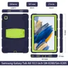 Samsung Galaxy Tab A8 10.5インチ2021 SMX200 SMX205ケースキッズセーフアーマーショックプルーフPCシリコンハイブリッドスタンドタブレットカバーのケース