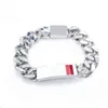 bijoux de créateurs bracelet collier bague Accessoires direct personnalité dominatrice des hommes droits motif classique titane acier plaqué sous vide Bracelet en or