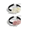 Choker 4XBE Gothic Elegant Velvet Rose Collar Big Flower Clavicle Chain Necklace For Women Wedding Bridal Temperament Jewelry