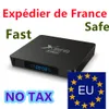 La Francia ha stock Android 10.0 TV BOX X96Q PRO H313 100M LAN 1GB/8GB 2GB/16GB 2.4G WIFI smart media player