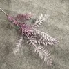 5Pcs Long Branch Rime Grass Plastic Plants Vine for Home Garden Wedding Decoration Banquet Ceiling Wall Hanging Decoration Flower Material Fake Grass