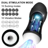 Massager Automatisk manlig onanator vibration avsugning sugande maskin silikon vagina onani cup vuxen varor för män