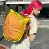 Y2K Korean Hamburger Kawaii Bag książki Śliczne plecak Torby studenckie School Toi Travel Girls Panie plecaki Kobiety 0601