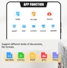 Принтеры без чернил Android iOS Mobile Bluetooth A4 Printer Беспроводной портативный тепловой принтер для печати A4 документа PDF.