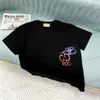 T-shirts pour hommes G printemps et été New Paris Co marque couleur bloc lettre impression coton manches courtes col rond T230530