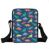 Handväskor dinosaurie Print Messenger Bag pojkar flickor Satchels barn handväska axelväska plesiosaur / t-rex barn crossbody väskor bokväska 230530