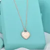 Classic Necklace Fashion Love Diamond Necklace Women's Pendant Girls' Holiday Gift 18K Gold Jewelry Factory With box