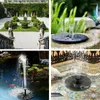 Decorazioni da giardino 16 cm 18 cm fontana ad acqua solare piscina stagno cascata decorazione bagno per uccelli all'aperto galleggiante alimentato.