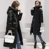 Women's Trench Coats Jacket Winter Women Parka Down Cotton Padded Long Coat Warm Korean Womens Abrigos Mujer Invierno 2023 KJ663 S