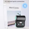 Skrivare Portable Mini Thermal Printer 3 Inch Wireless USB Kvitto Bill Ticket Printer Lägg till 80mm papper kompatibel med iOS Android Windows