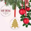 24 Piece 3Inch Transparent Clear Circle Christmas Hangtag DIY Blank Round Acrylic Xmas Tree Ornaments Pendant