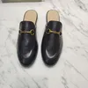 Designer pantoufles mocassins Muller chaussures en cuir véritable avec boucle 2023 mode femmes décontracté Mule chaussure plate avec sac 35-44