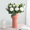 Decorative Flowers Beautiful Faux Flower Eco-friendly Artificial Vintage Wedding Bouquets Colorful Fake Reusable